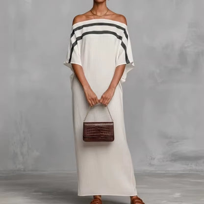Beach Style Long Sleeve Maxi Dress