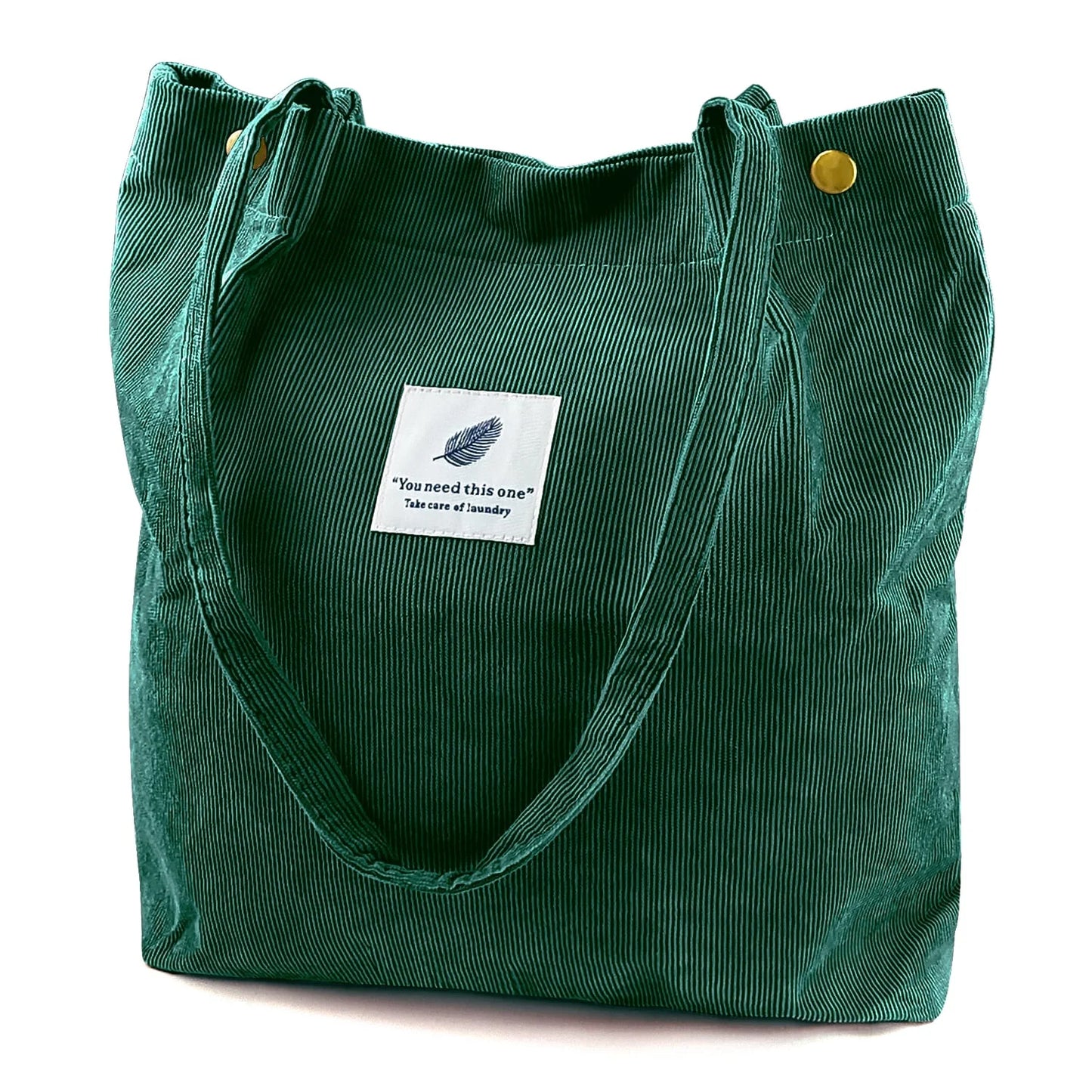 Corduroy Tote Bag Large for Women Girl Lady Canvas Shoulder Cord Purse and Handbags with Inner Pocket